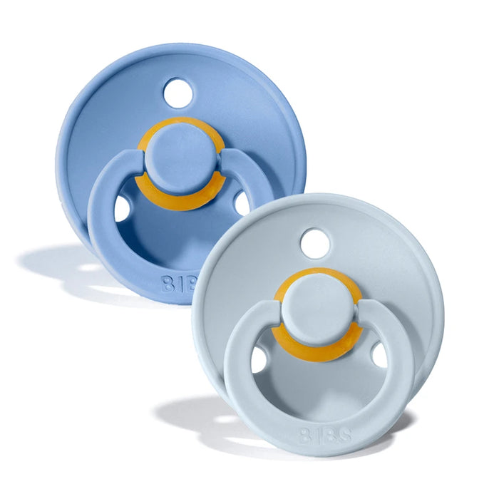 BIBS Colour Pacifier (0-6 Months) 2Pcs/Pack – Sky Blue/Baby Blue