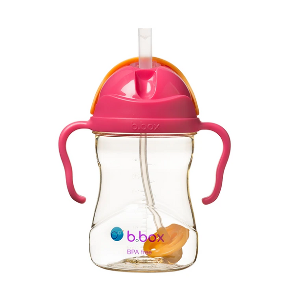 B.Box New Sippy Cup 240ml – Deluxe Edition - PPSU - Pink Orange