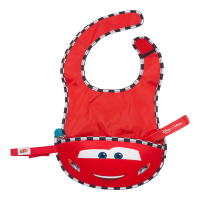 B.Box x Disney Travel Bib With Spoon - Lightning McQueen