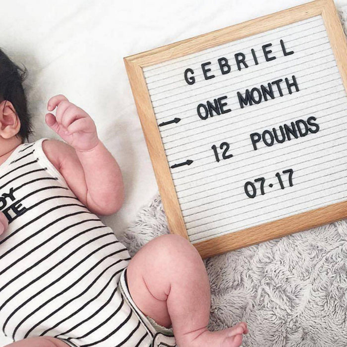 Baby Sophie Milestone Board - White