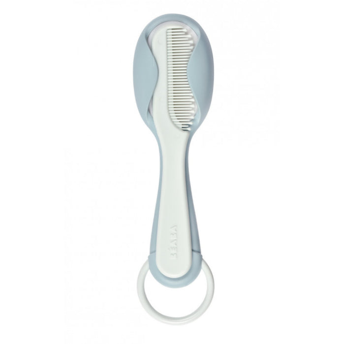 Beaba Baby Brush And Comb Set - Green Blue