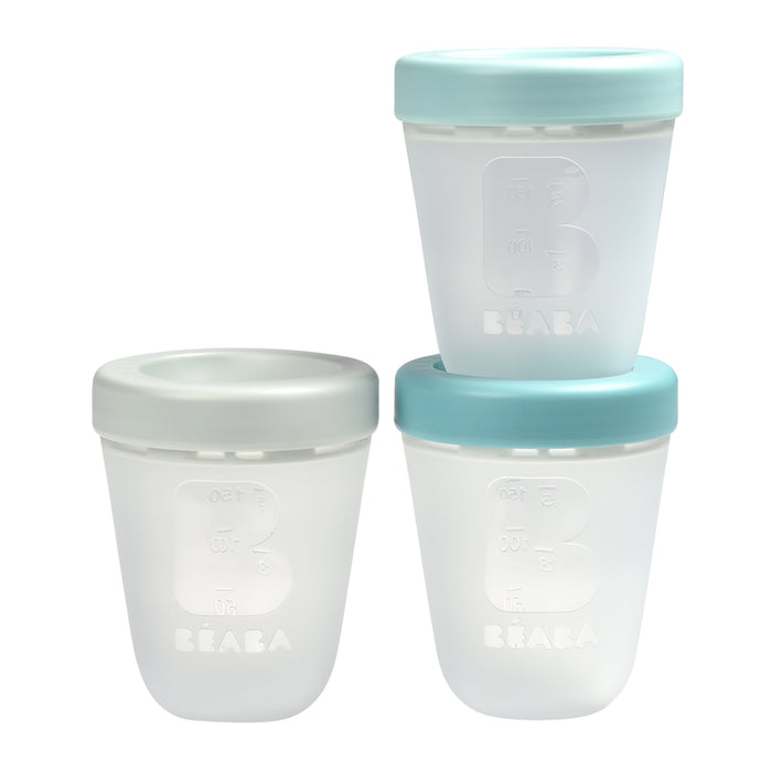 Beaba Set Of 3 X 200ml Portions Silicone - Jungle