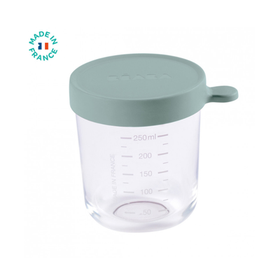 Beaba 玻璃食物儲存器250ml - 尤加利綠色