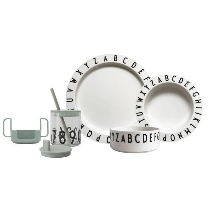 Design Letters Eat & Learn Tritan Gift Box – White /Green