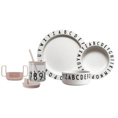 Design Letters Eat & Learn Tritan Gift Box – White /Nude