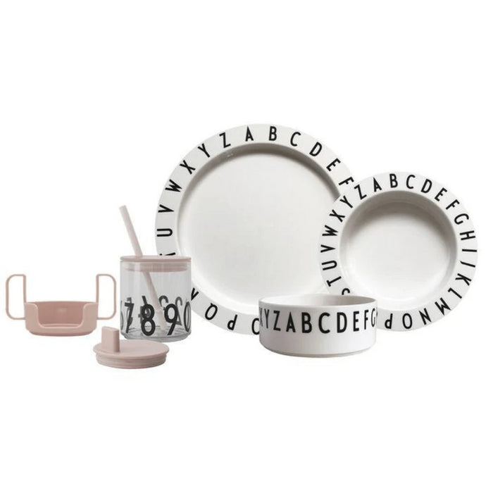 Design Letters Eat & Learn Tritan Gift Box – White /Nude