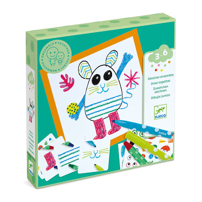 Djeco Funny Animals Draw Together