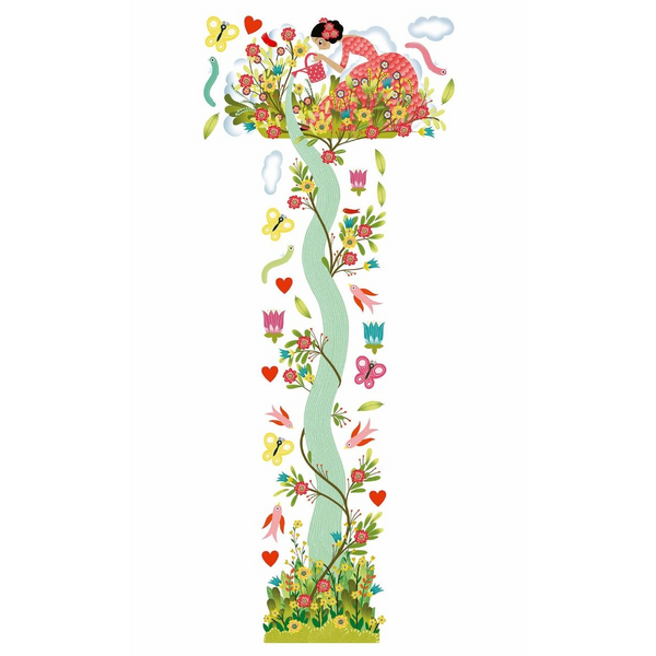 Djeco Girl In The Garden (Growth Chart) Wall Sticker