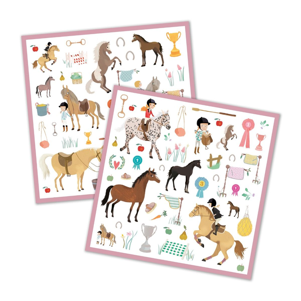 Djeco Horses Paper Stickers