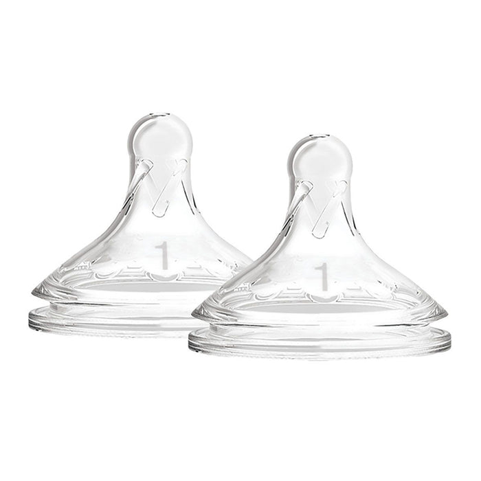 DR.BROWN'S OPTIONS+ BABY BOTTLE BREAST LIKE NIPPLE 2'S - LEVEL 1 0M+