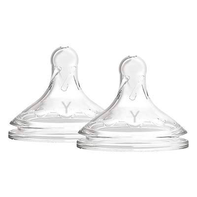 DR.BROWN'S OPTIONS+ BABY BOTTLE BREAST LIKE NIPPLE 2'S - Y-CUT 9M+