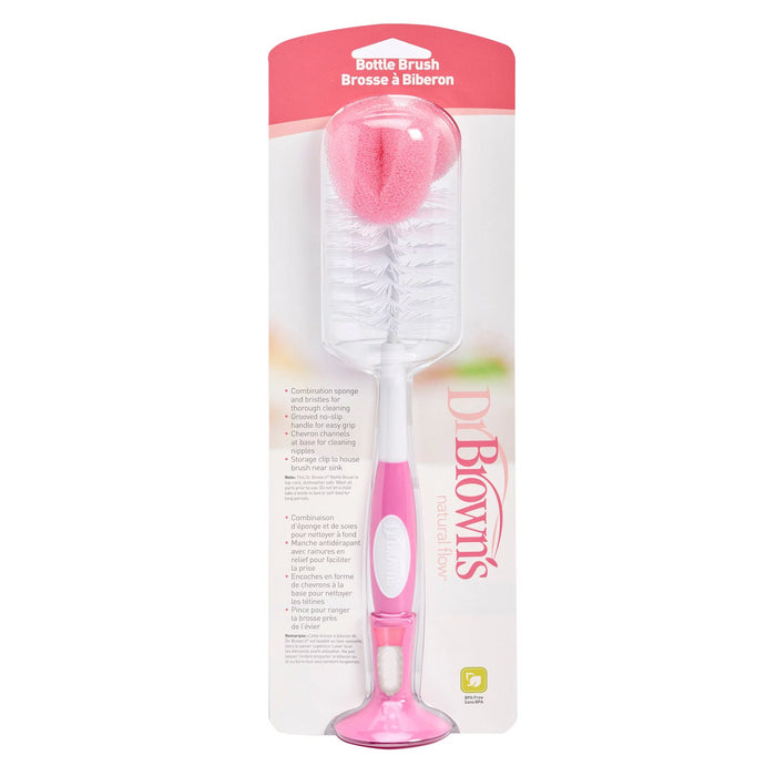 Dr.Brown's Standard 2 Ways Bottle Brush - Pink