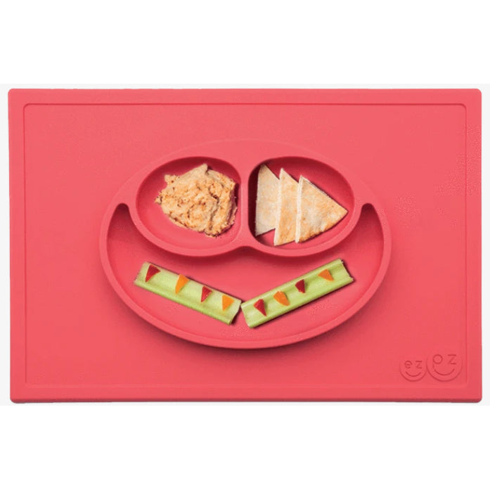 Ezpz Happy Mat Plate & Placemat - Coral