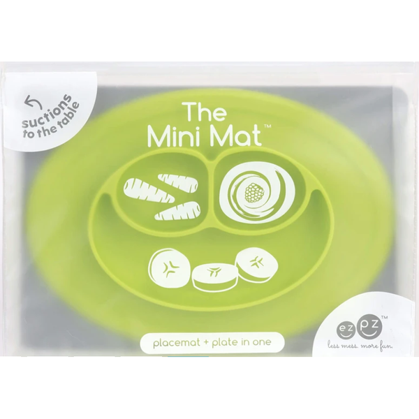 Ezpz Mini Mat Plate & Mini Placemat - Lime