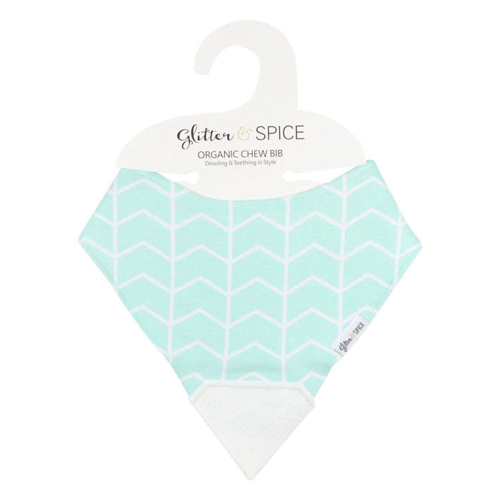 Glitter And Spice Organic Chew Bib – Mint Daiquiri