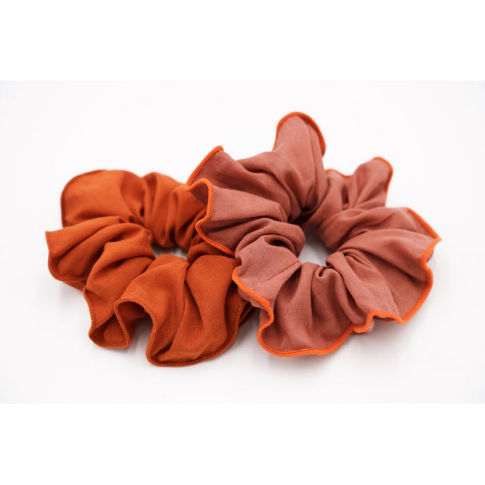 Grech & Co Hair Scrunchie Set Of 2 - Mallow & Tierra