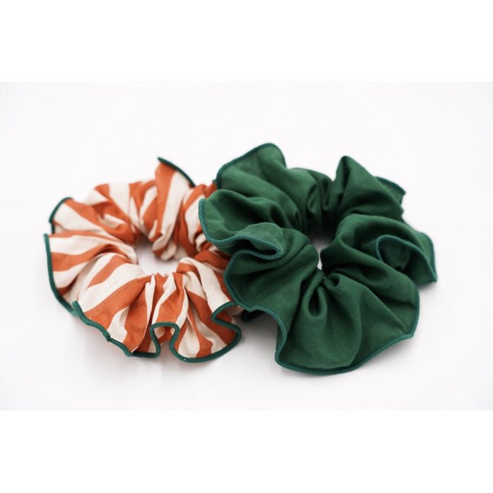 Grech & Co Hair Scrunchie Set Of 2 - Stripes Atlas & Tierra