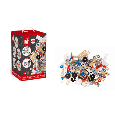 Janod Brico Kids DIY Barrel 100Pcs