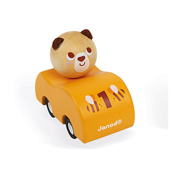 Janod Pocket Pull-Back Car – Bear