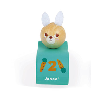 Janod Pocket Pull-Back Car – Rabbit