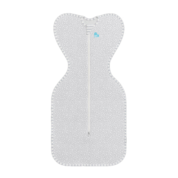 Love To Dream Swaddle Up Bamboo 1.0 Tog – Grey Wave Dot Small