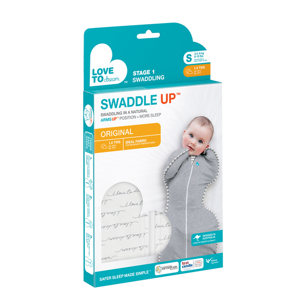 Love To Dream Swaddle Up Original 1.0 Tog - White Small