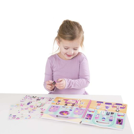 Melissa & Doug Deluxe Puffy Sticker Album - Day Of Glamour