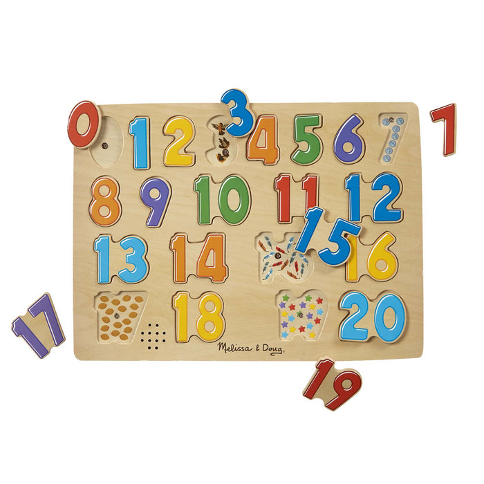 Melissa & Doug Sound Puzzle 21Pcs - Numbers