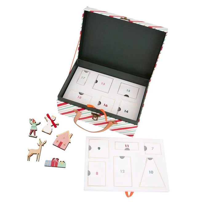 Meri Meri Festive Village Wooden Advent Calendar