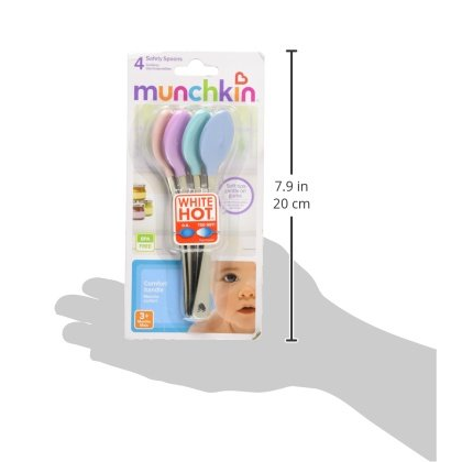 Munchkin White Hot Safety Spoons 4Pcs/Pk