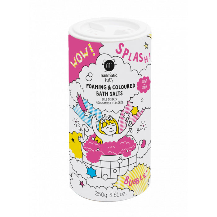 Nailmatic Foaming & Coloured Bath Salts - Rose