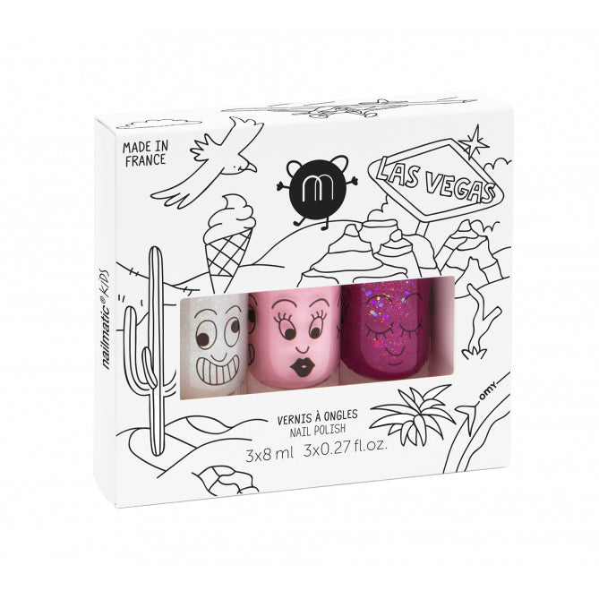 Nailmatic Set Of 3 Nail Polishes – Las Vegas
