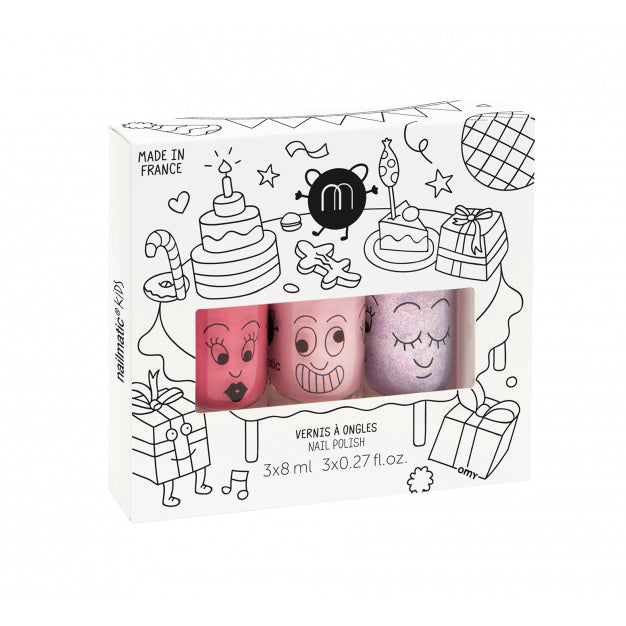 Nailmatic Set Of 3 Nail Polishes – Party