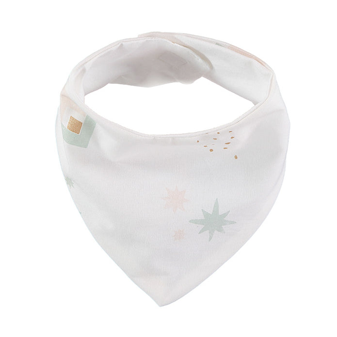 Nobodinoz Lucky Bandana Bib Aqua Eclipse/ White