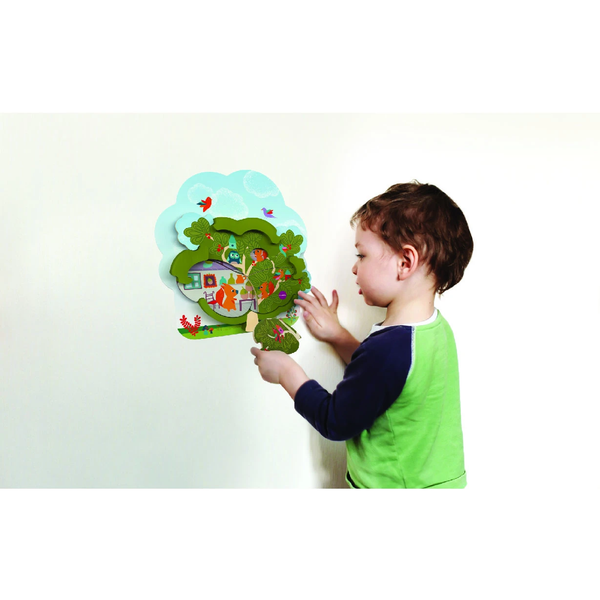 Oribel Vertiplay Wall Toy – Mr. Squirrels House – 2 Layer Puzzle