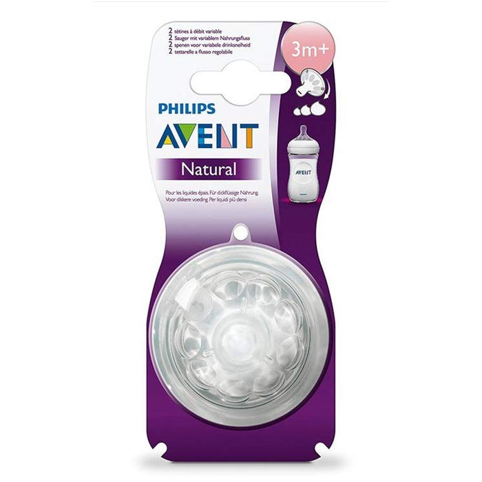 PHILIPS AVENT NATURAL TEAT VARIFLOW 2PCS/PACK
