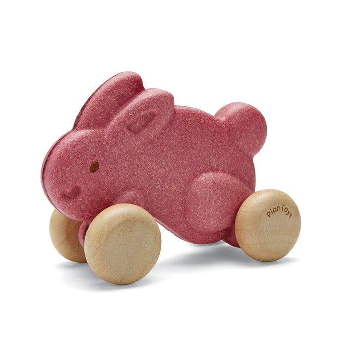 PlanToys Push Along Bunny – Pink