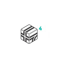 Qbi Magnetic Cubes Expansion Kit – Cubes (4Pcs)