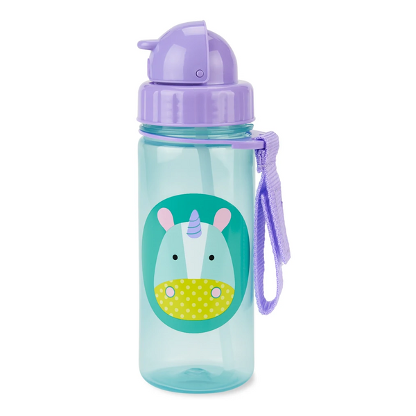 Skip Hop Zoo PP Straw Bottle 13 Oz – Unicorn