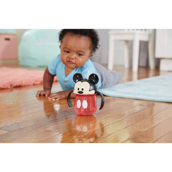 The First Years Disney Baby Straw Cup with Handles 7Oz – Mickey Mouse