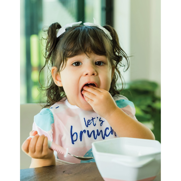 Tiny Twinkle Mess-Proof Easy Bib - Let's Brunch