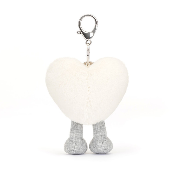 Jellycat Amuseable Heart Bag Charm Cream