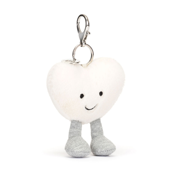 Jellycat Amuseable Heart Bag Charm Cream