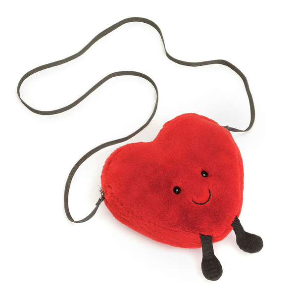 Jellycat Amuseable Heart Bag Red