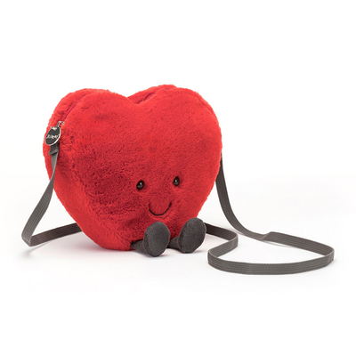 Jellycat Amuseable Heart Bag Red