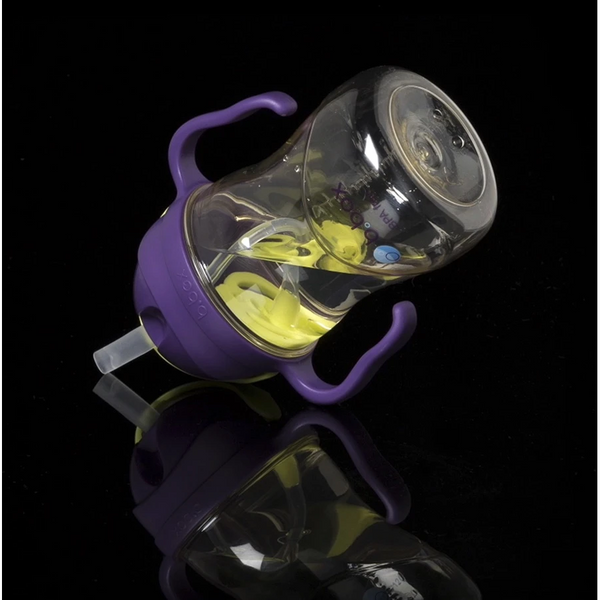 B.Box PPSU 重力吸管杯 - 紫綠色