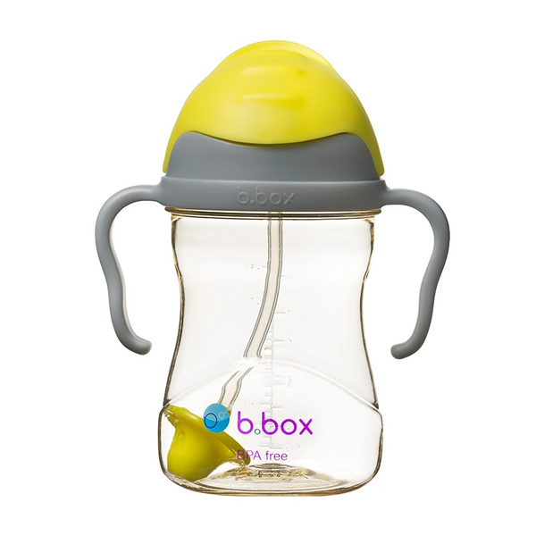 B.Box New Sippy Cup 240ml – Deluxe Edition - PPSU –Yellow Grey