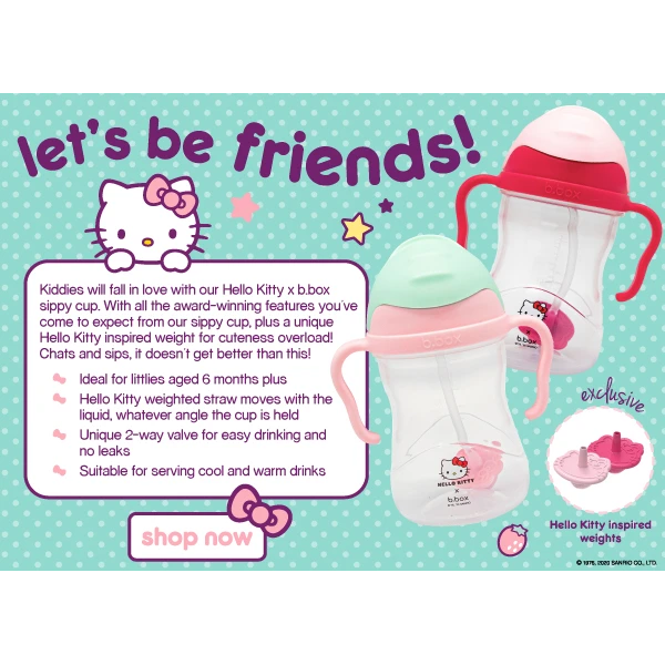 B.Box X Hello Kitty Sippy Cup – Candy Floss
