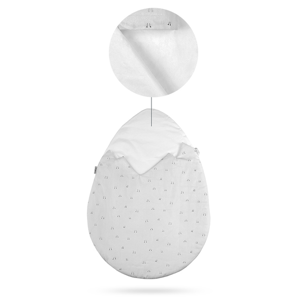 Babybites Egg New Born Sleeping Bag – White