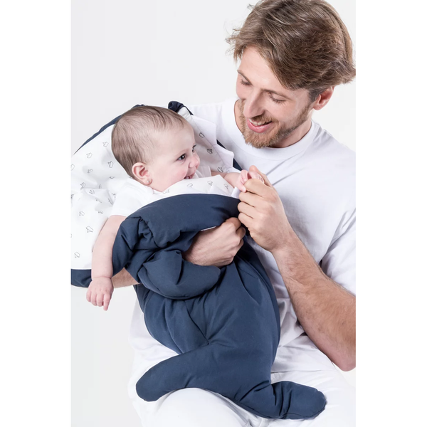 baby bites schlafsack Babybites Shark Sleeping Bag Boats Blue Navy | New Born
